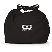 monbento - MB Pochette negro Onyx Bolsa Almuerzo para bento Box - Bolsa Porta Alimentos para Fiambrera - Ideal para Las…